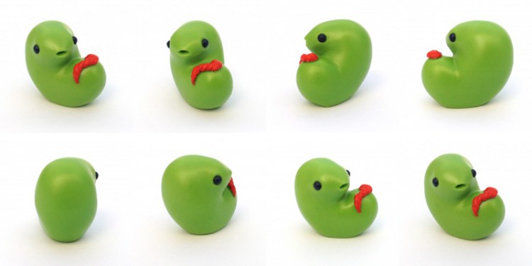 monster embryos green wave 2 taylored curiosities resin designer toy copy