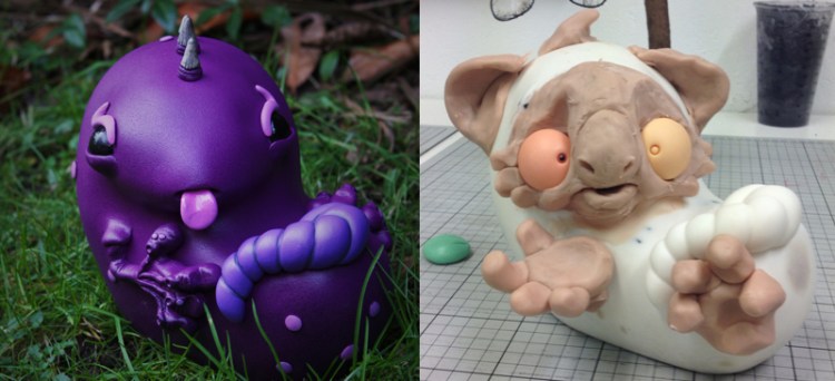 ume toys custom monster embryo for taylored curiosities toycon uk