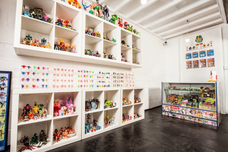 Rob and Luke Triclops at the Toy Shack in Walthomstowe Indoor Market 28/3/14